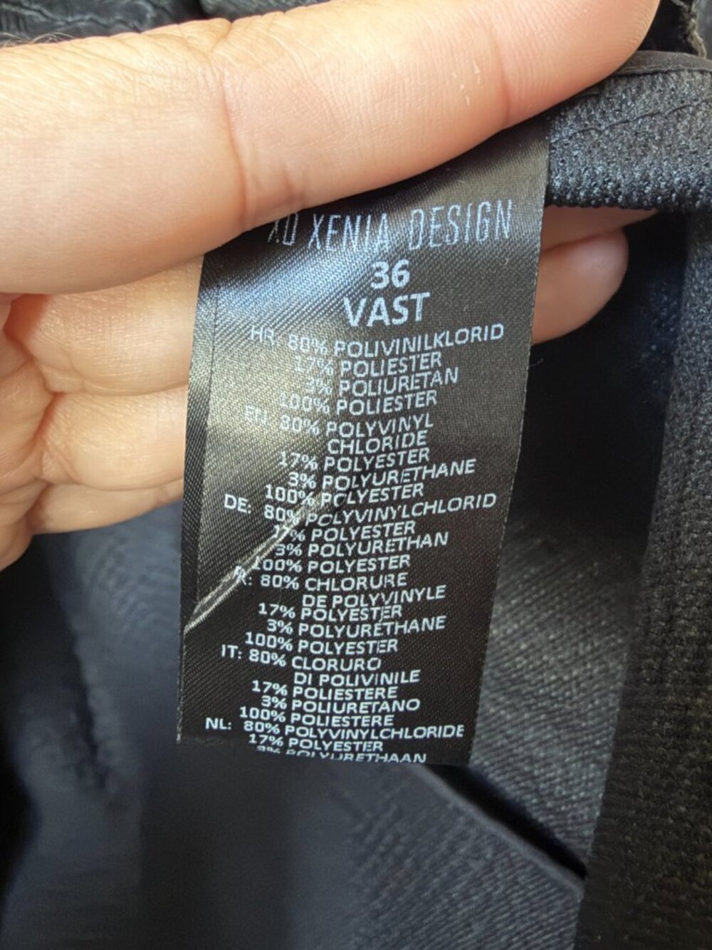 XD Xenia Design Vast Trench in Black Croc Embossed Size 6 - Picture 6 of 8